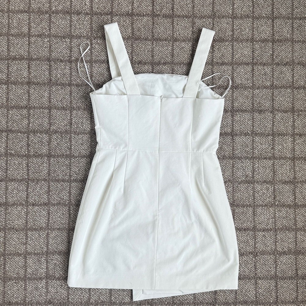 Women’s Finders Keepers White Mini dress with button detail Size L - Picture 5 of 7